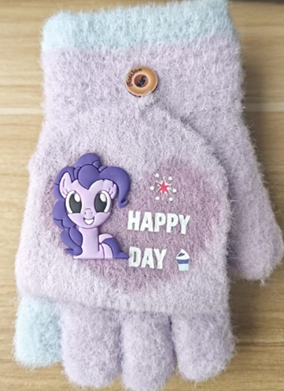 Purple pony, fingerless