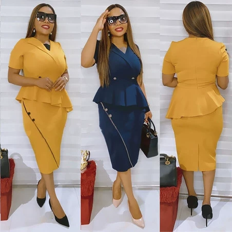 2022 Африканское женское летнее Новое Сексуальное Платье на бедрах с рюшами и короткими рукавами JX050S