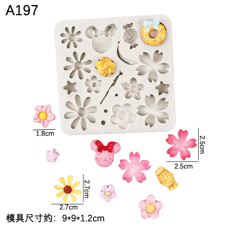 Onda creativa textura suculenta maceta molde de silicona múltiples mini flor hojas decorativas DIY para hornear