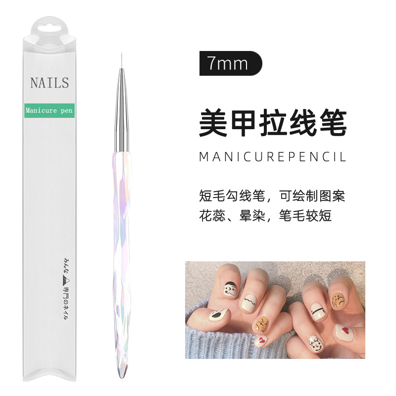 Color deslumbrante conjunto de pinceles de uñas gradiente 5 conjuntos de pinceles de fototerapia de pinceles de uñas herramientas de pinceles de uñas