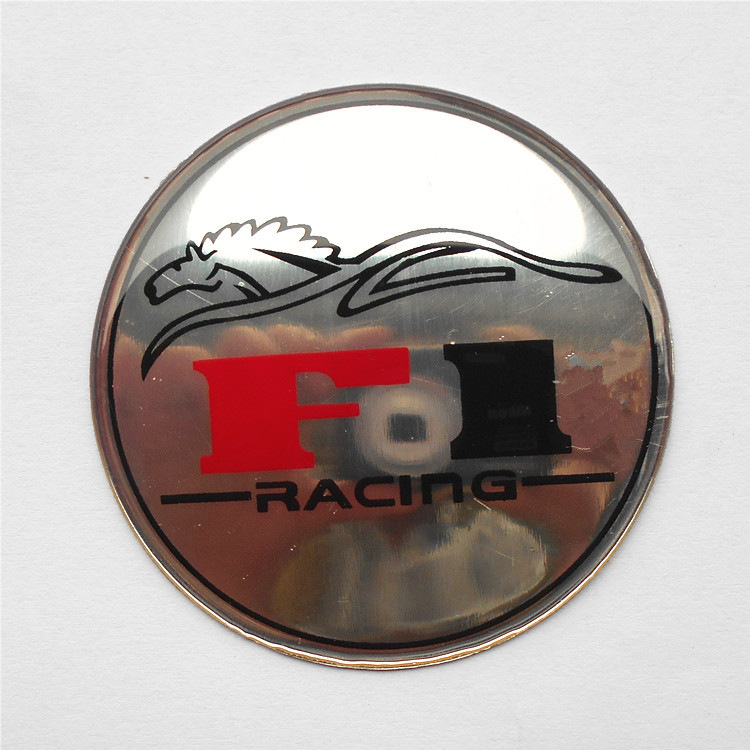 Etiqueta decorativa del logotipo del automóvil Etiqueta engomada del automóvil de metal Etiqueta de modificación del volante Etiqueta del cubo de la rueda Etiqueta del automóvil de cada marca 65mm