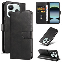 适用红米NOTE 17手机壳小米17ULTRA小牛纹皮套Redmi17C翻盖保护套