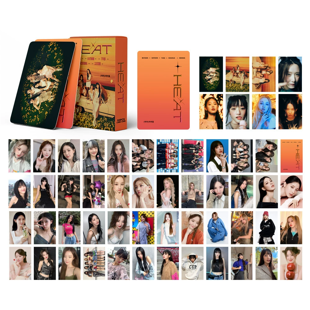 Корейская звезда 55 Шар Box Маленькая карточка Stray (G) I-DLE Ive Ateez Коллекция Ломо Карта Перешедший границы