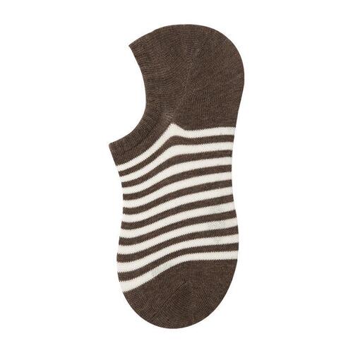 GOOD FA socks for women spring and summer 2024 unprinted cotton striped basic non-slip invisible socks boat socks for women sock sets
