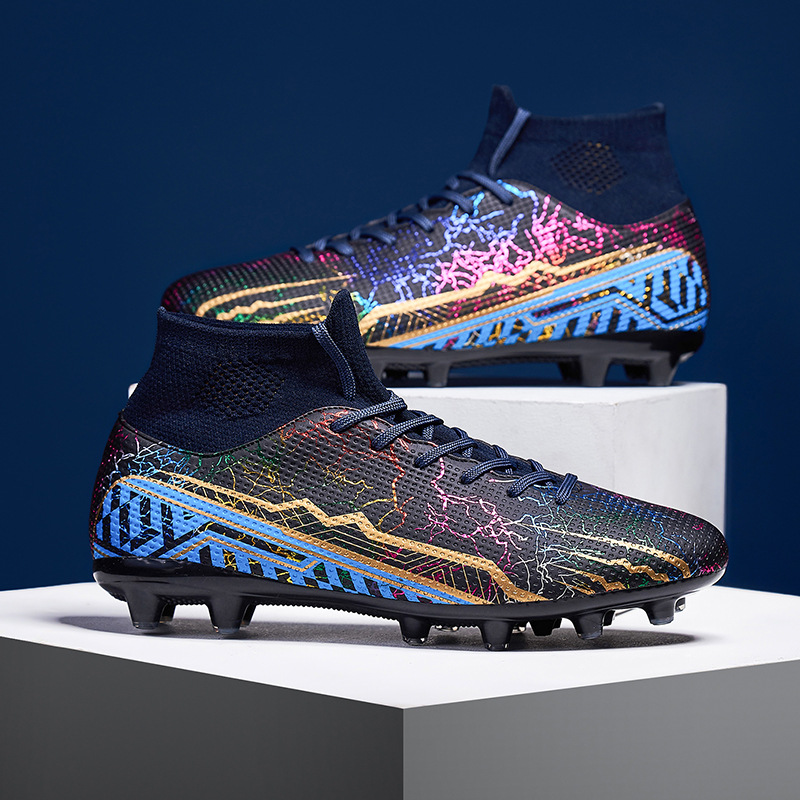 ShoeGlobe Cross-Border Mandarin Duck Football Men's Broken AG Long Nails Youth Children's Sports Boys' Elementary School Training_voghion.com