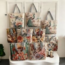 外贸新款民族风刺绣帆布包沙发布单肩女包女跨境休闲金丝绣花背包