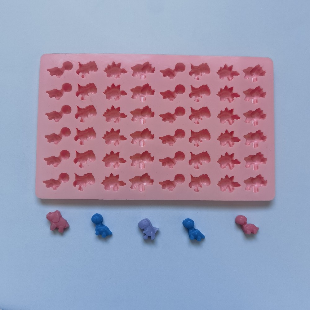 48 pequeños dinosaurios 132 chocolate molde de silicona pastel helado pudín molde de postre jabón utensilios