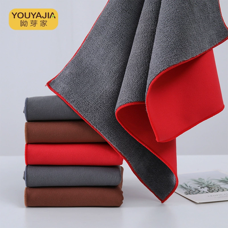 Замшевый бархатный чайный полотенце из микрофибры двухсторонний абсорбируемый быстро высушенный чайный стол