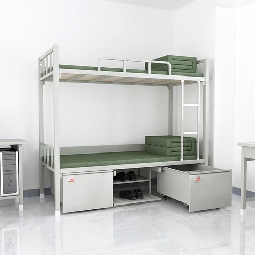 14-style standard camp equipment, bunk bed, double-layer bed sheet, single bed, camp equipment, steel storage locker, study desk and chair