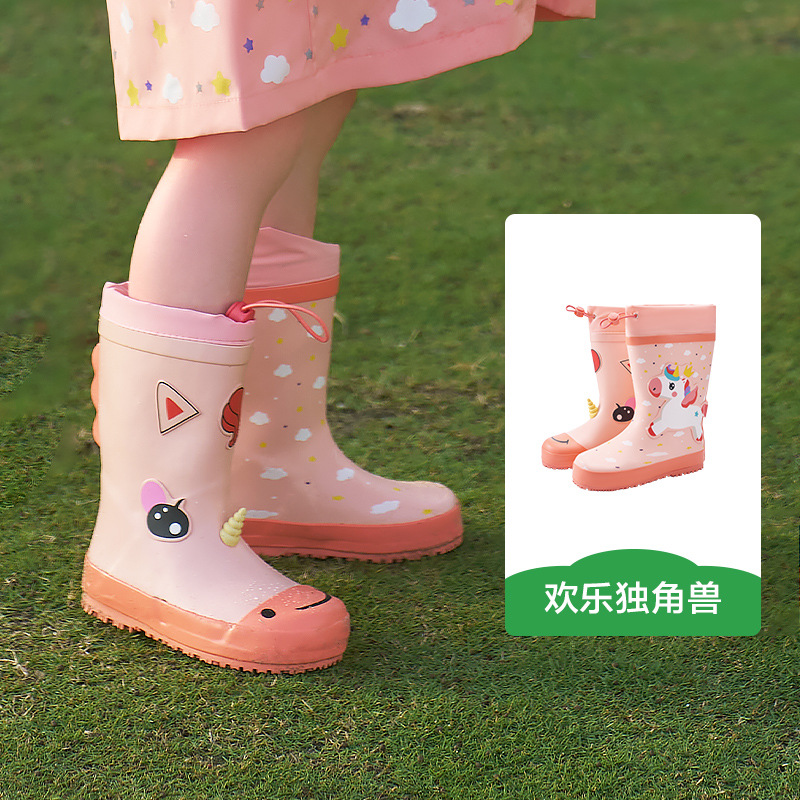 Botas de lluvia para niños y niñas, zapatos de agua antideslizantes, botas de lluvia para bebés, botas de agua, zapatos de goma para niños pequeños.