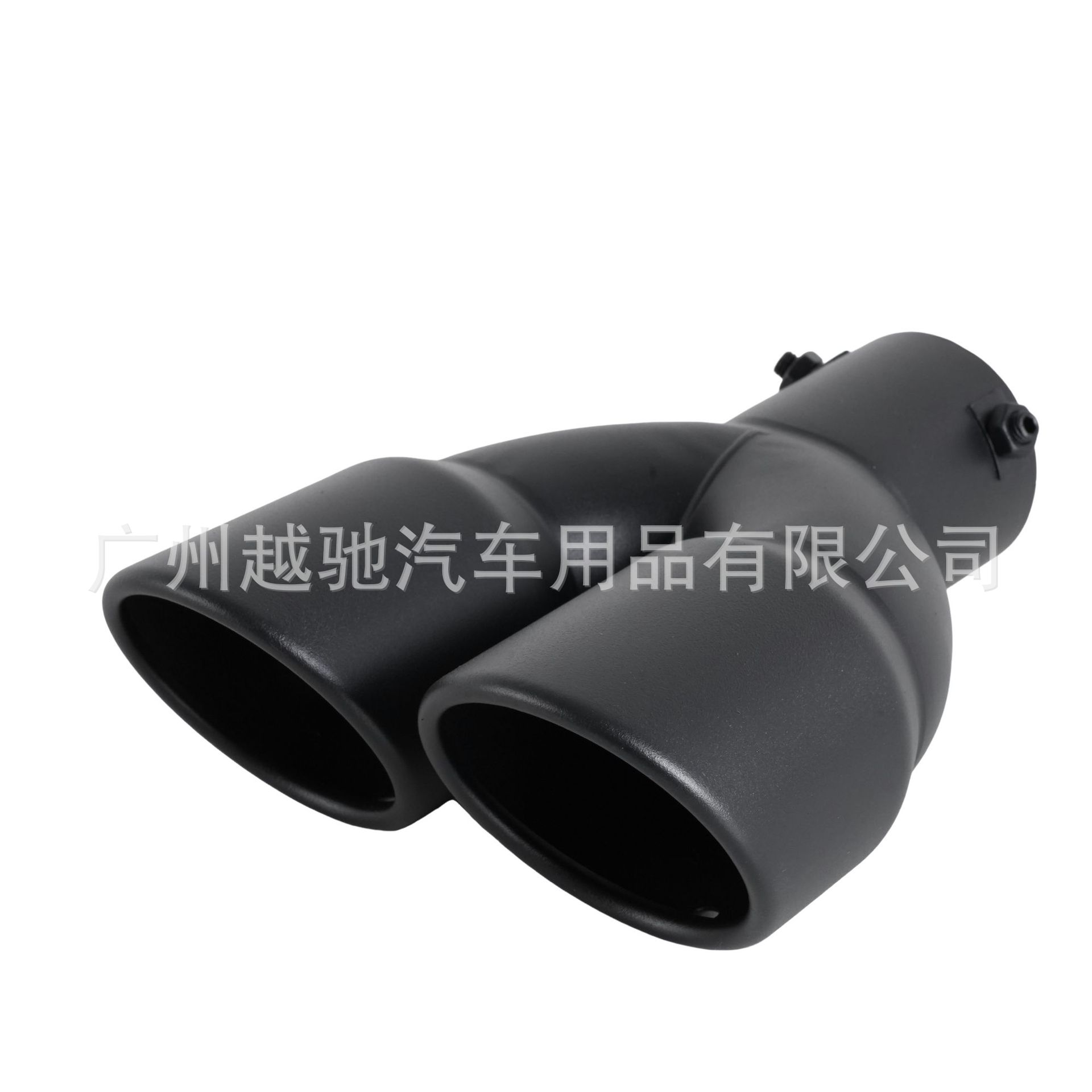 Venta directa de fábrica, decoración para automóviles, tubos de escape dobles de acero inoxidable, una salida, dos tubos dobles gruesos, tubo de escape de 63 mm