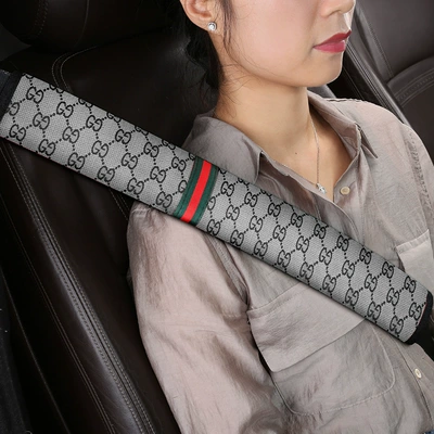 super long anti-wear clothing large – Seat belt shoulder pad - c01-flax-classical-grey-30cm-single