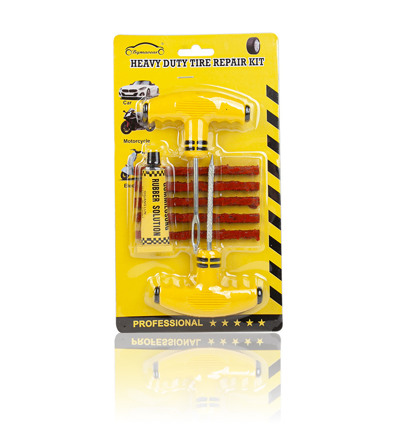 Car Tire Repair Tool Kit Tubeless Puncture Emergency Repair