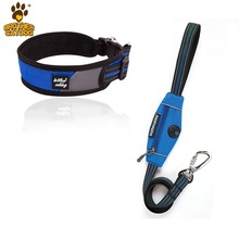 现货批发狗狗防挣脱项圈牵引绳户外战术训练狗绳脖圈牵引绳套装