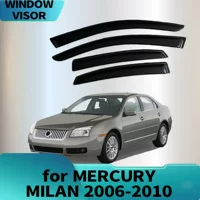 Подходит для MERCURY MILAN 2006-2010, дефлектор бокового окна от дождя или блеска, утолщение бровей от дождя