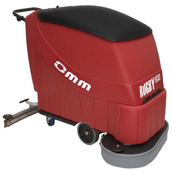 意大利OMM奥美进口双盘刷洗地机RUGBY800 自驱型地面清洗机