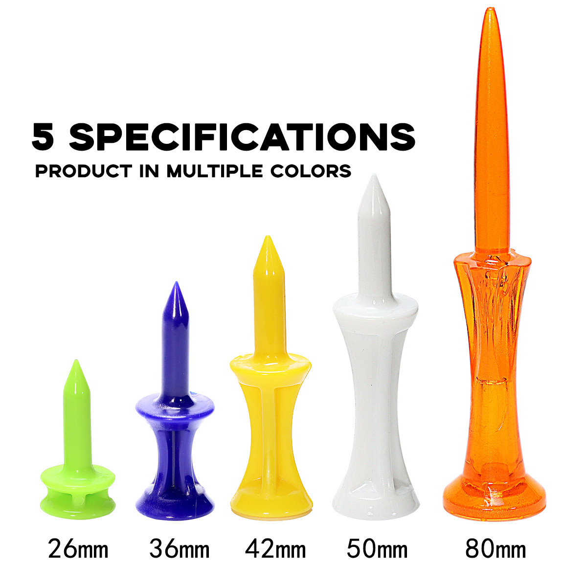 Plastik Qolf TEE Çoxölçülü Top Saxlayıcı