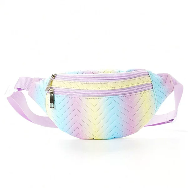 Cross-Border Cute Children's Chest Bag with Heart-Shaped Fashion Print, High-Capacity Portable Outdoor Storage Bag