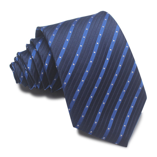 23 new wholesale direct sales 8CM polyester silk 7cm men's business tie blue dark blue light blue navy blue sapphire blue