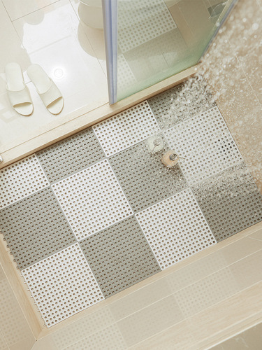 浴室防滑垫拼接可裁剪淋浴地垫全铺厕所卫生间家用隔水脚垫子