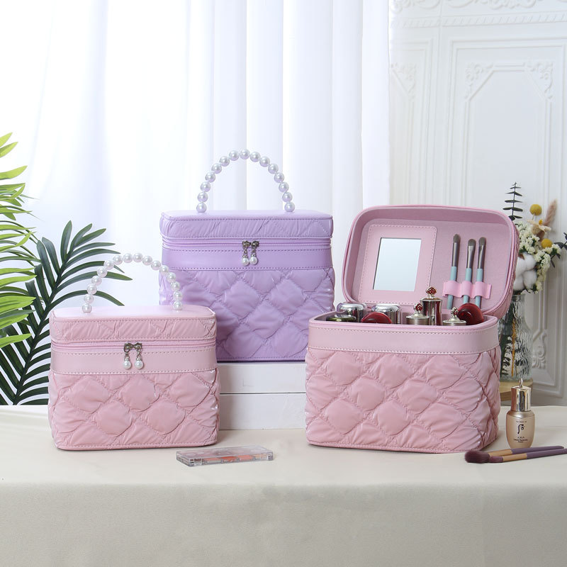 Nuevo estuche de maquillaje de burbujas, estuche de mano de alta calidad, estuche impermeable, bolsa de cosméticos portátil de gran capacidad al por mayor