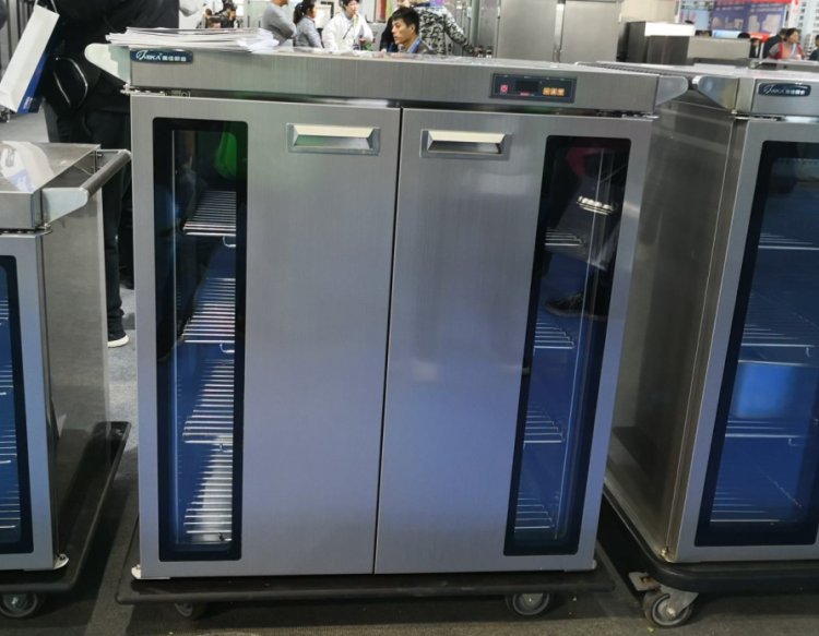 Hospital Hogar de Ancianos banquete aislado coche de comida Coche de entrega de comida aislado de dos puertas