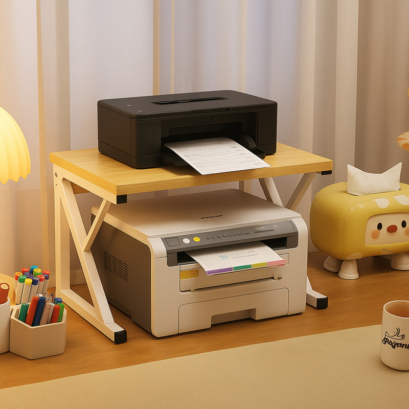 Printer Shelf Multi-Layer Storage Rack Copy Desk Elevated Rack Multi-Functional Workstation File Organization Storage Rack Board