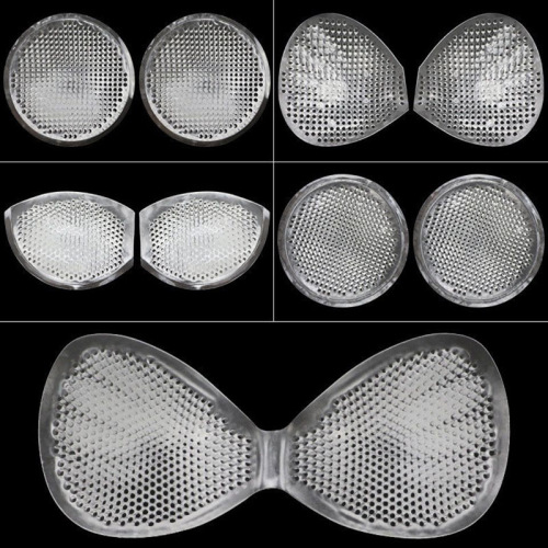 Breathable thickened silicone breast pads push-up invisible bikini swimsuit honeycomb breast pads sports bra pad inserts