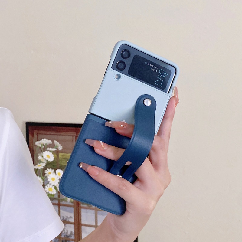 腕带支架适用三星zflip 4手机壳Galaxy zflip3折叠屏拼接保护套硬