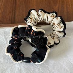 时尚可爱 小花布艺小肠圈发圈 少女扎头发皮筋日常基础发绳新款
