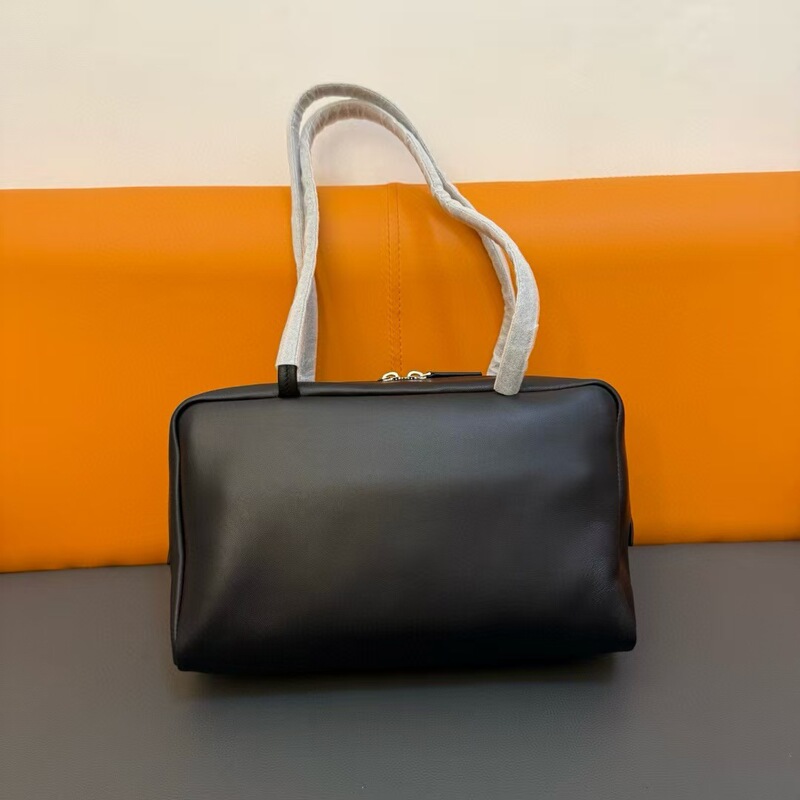Wholesale More Favorable Prices the Bowling Bag Row2026 New Style Cowhide Shoulder Bag Niche Design Simple Leather Women's Bag