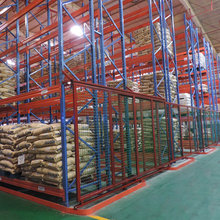 湖南工厂仓库窄通道货架密集型存储三向叉车配轨道高位重型承重架