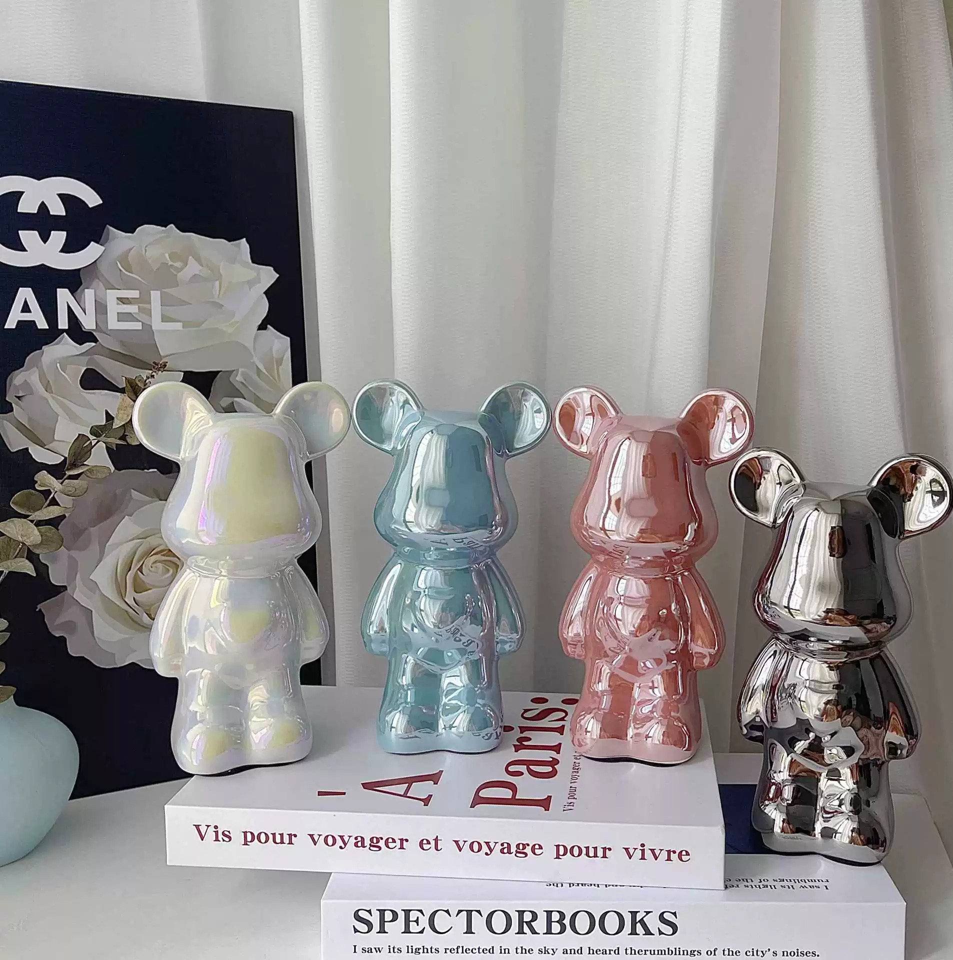 Керамическая фигурка Care Bear, светлая люксовая декорация, глянец, разные размеры и цвета