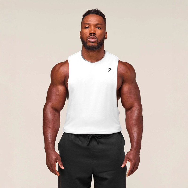 Gymshark Men's Vest Summer New Muscle Fitness Sports Vest Outdoor Running Casual Breathable Vest