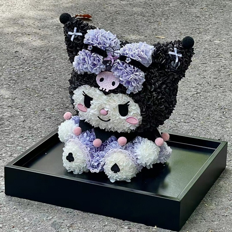 バレンタインデー永生花クロミかわいいアクリル真花置物七夕は彼女の誕生日プレゼント卸売りをします。|undefined