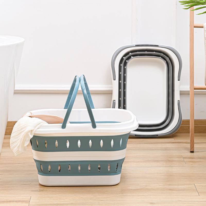 Dirty Clothes Basket Bathroom Simple Cut Out Foldableing Dirty Clothes Basket Satchel Large Capacity Student Drain Basket Laundry Basket
