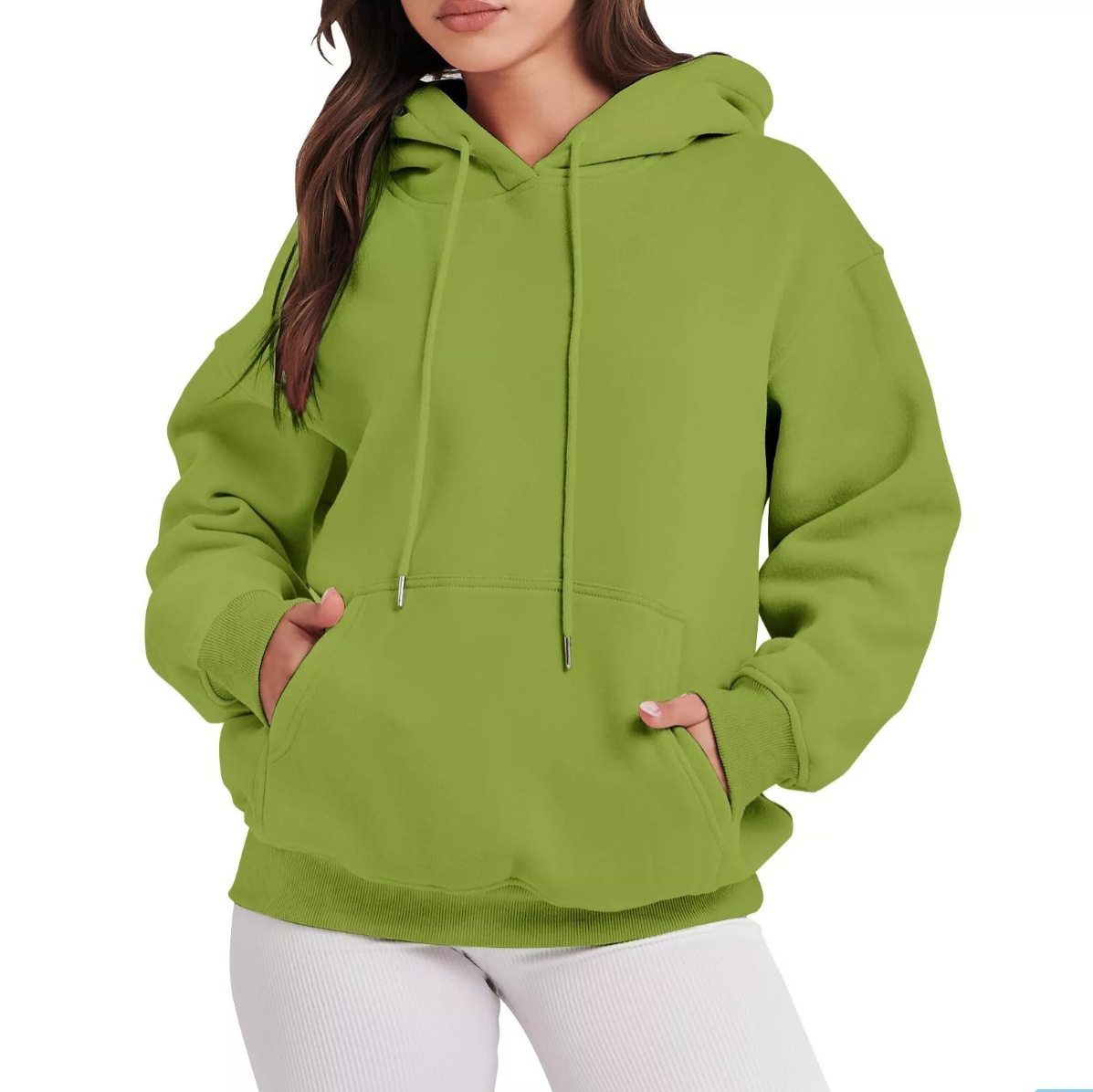 Women's Clothing Oversized Hoodie Sweatshirt - Plain Color Pullover (XS-4XL, 17 Trendy Colors)_ecoleips.com