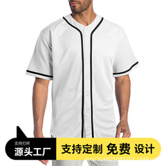 アマゾンクロスボーダー外国貿易夏半袖野球服成人児童ボール服デジタル印刷運動速乾性半袖
