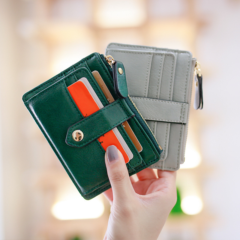 Bolsa de tarjetas de muñeca de flores de pera de mujer coreana ultra delgada multi-tarjeta simple mini-certificación pequeña bolsa