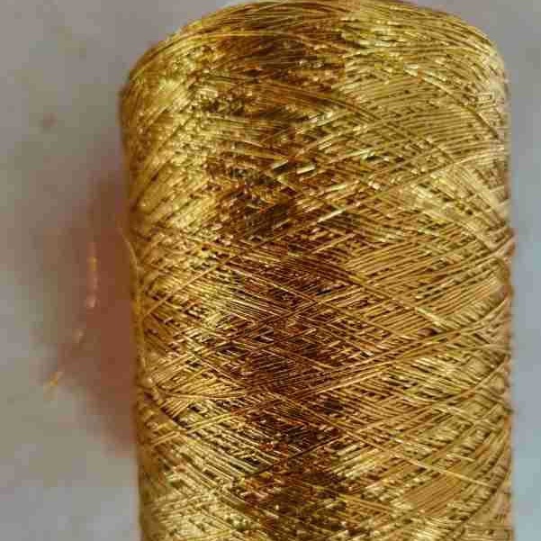 包芯深红箔丝加粗线玫瑰金丝线彩球挂饰包七彩亮皮圆线网布织造