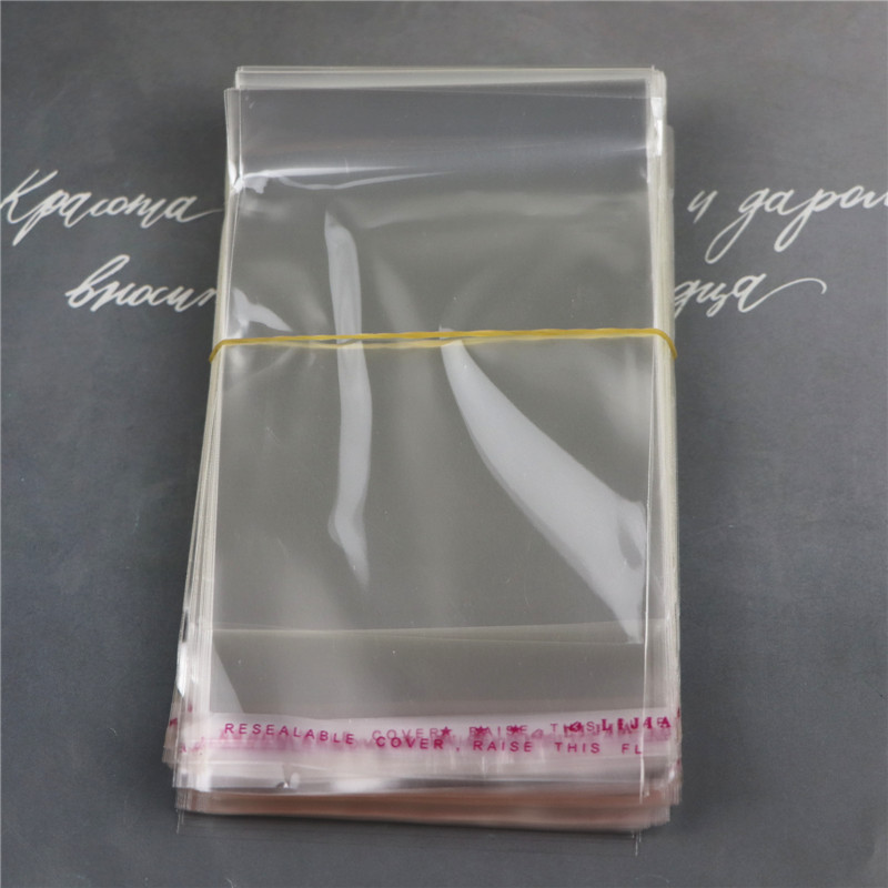 16厘米多规格透明撕口袋包装袋塑料袋饰品包装材料OPP袋PE自封带