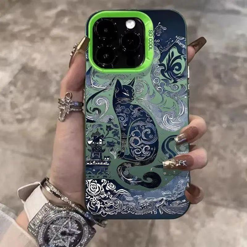 Nueva funda para teléfono con diseño de gato Tengtu para iPhone 17, compatible con Apple 15 Pro Max/16, a prueba de golpes, para 13 Pro/12/11/X.