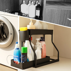 アマゾン多層引き出し調味料家庭用R字型キッチン収納ラックバスルーム水分層ゴミ収納ラック