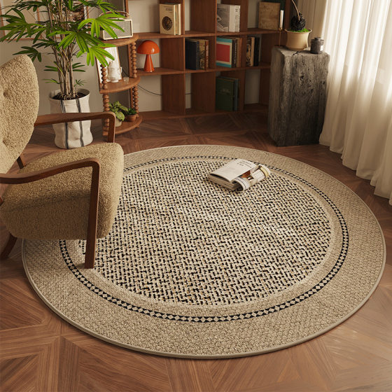 Round modern carpet living room sofa coffee table blanket velvet study swivel chair cushion rocking chair cushion bedroom bedside cushion