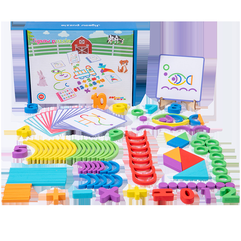 Bebé inteligente para niños entrenamiento de fuerza de concentración siete tablero puzzle juguetes inteligentes digitales bloqueos creativos al por mayor