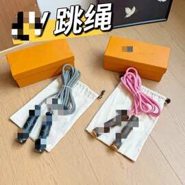 跳绳两色现货防尘收纳抽绳收口绒布束口袋