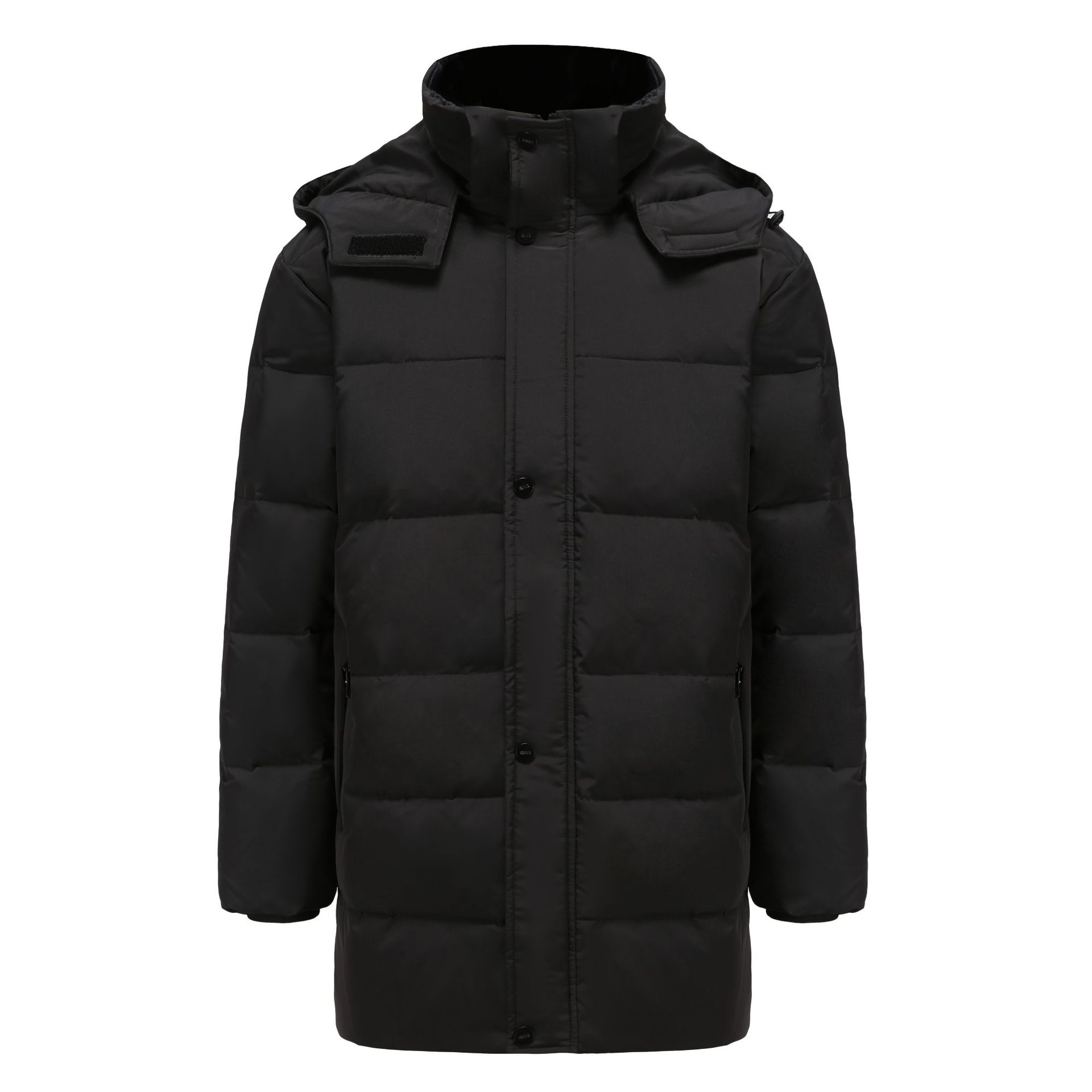 Invierno de los hombres más tamaño soporte collar abajo chaqueta de invierno chaqueta más tamaño con capucha caliente abajo chaqueta de los hombres