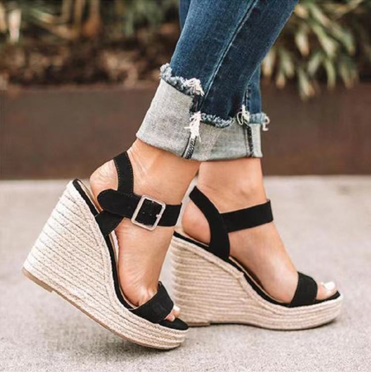 Women's Casual Solid Color Round Toe Ankle Strap Sandals display picture 1