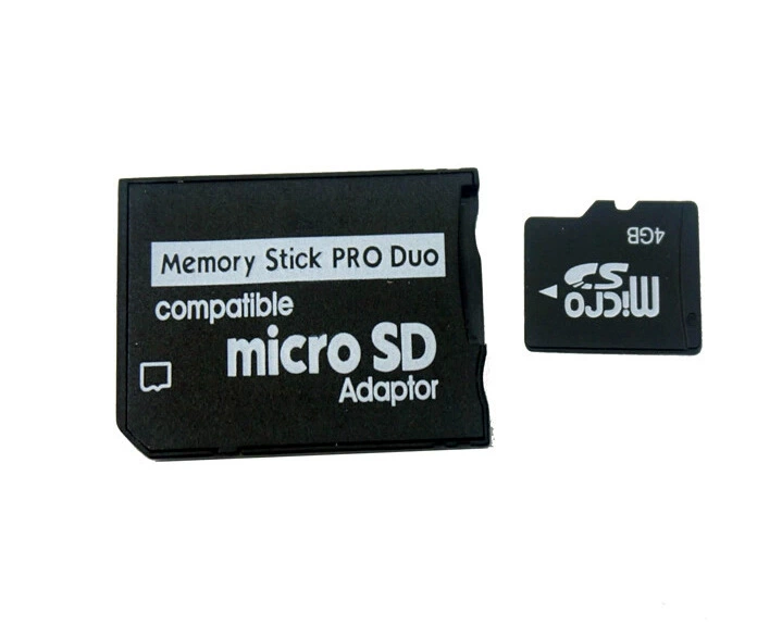 Держатель TF->MS карты, высокоскоростной для PSP, конвертер MicroSD в MS, поддержка до 128 ГБ, скорость до 13 МБ/с