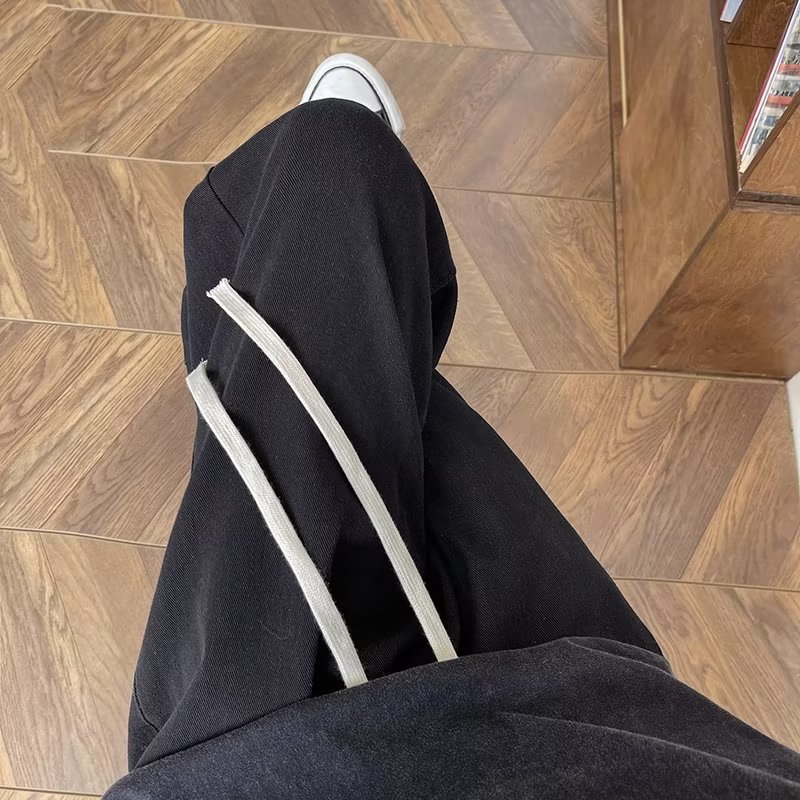 2024 primavera y otoño nuevo estilo jeans para hombres pantalones casuales rectos sueltos para hombres pantalones de trapeador de marca de moda para hombres